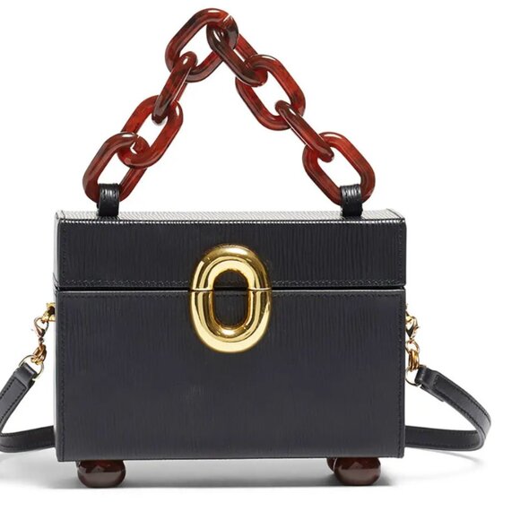 Lizzie Fortunato Onyx Cinema Box purse - Picture 1 of 9